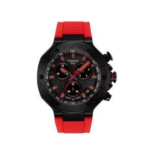 TISSOT T-Race Quartz Chronograph 45MM Red Silicone Men's Watch T1414173706101