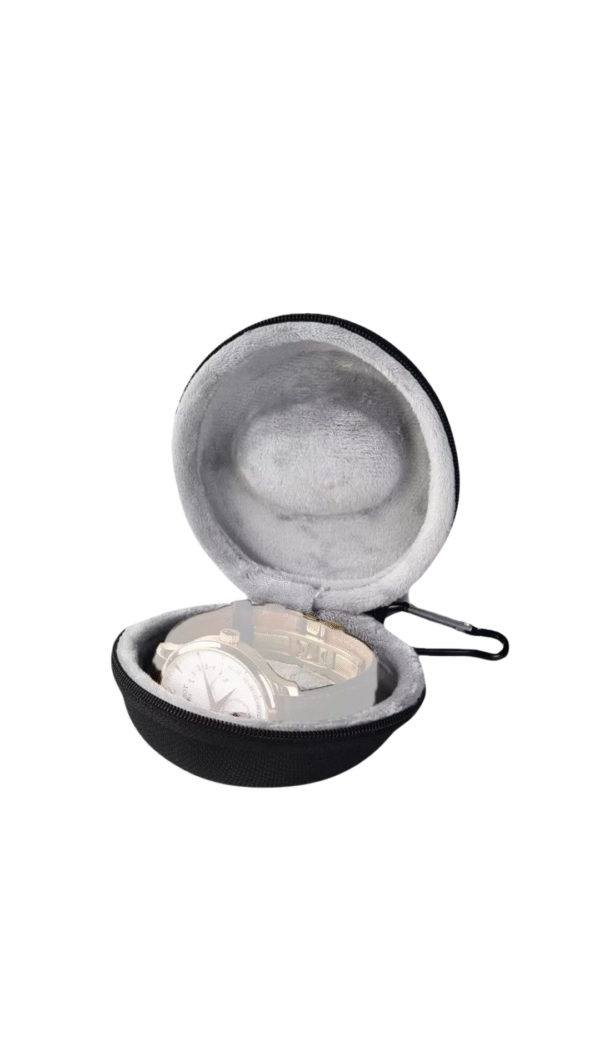Single Watch Travel Case Zipper Storage - Image 5
