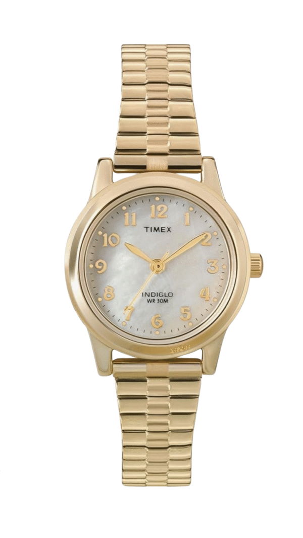 Timex Women's 25Mm Elevated Stainless Steel Wristwatch, Gold, (T2M827)