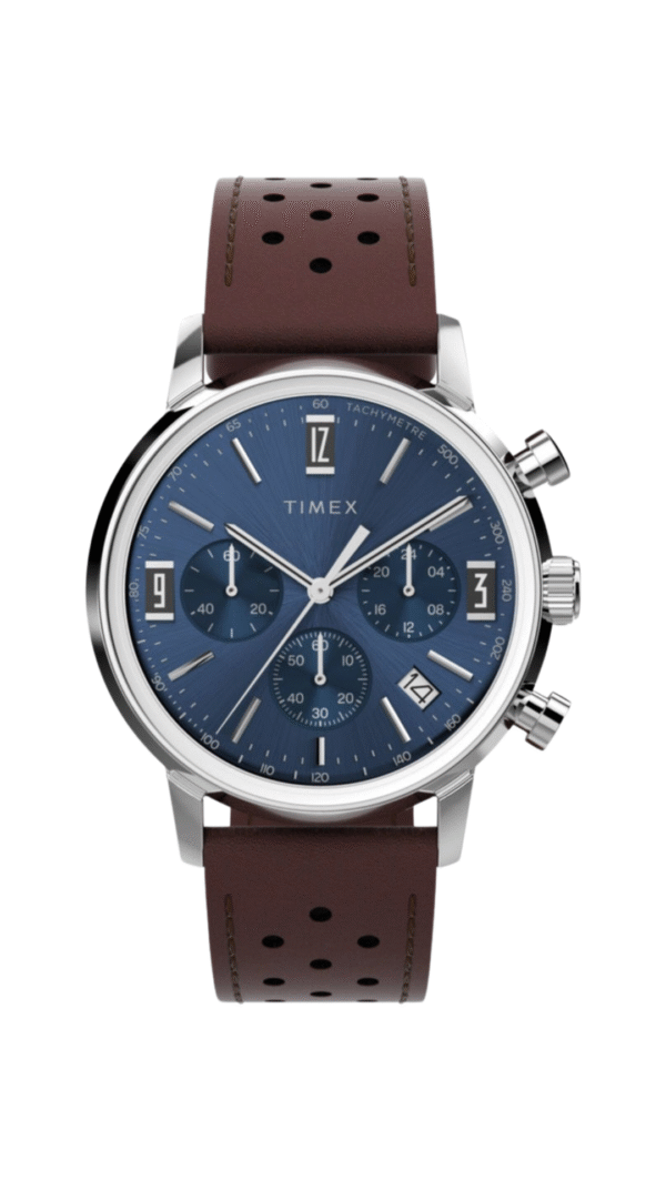 Timex Marlin Chronograph 40mm Leather Strap Watch