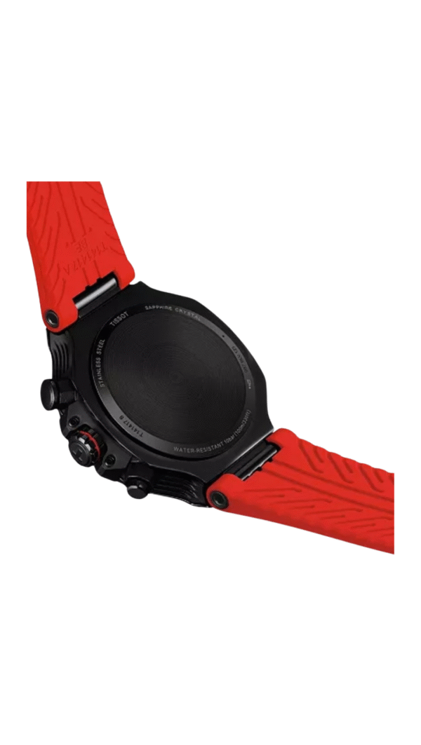 TISSOT T-Race Quartz Chronograph 45MM Red Silicone Men's Watch T1414173706101 - Image 3
