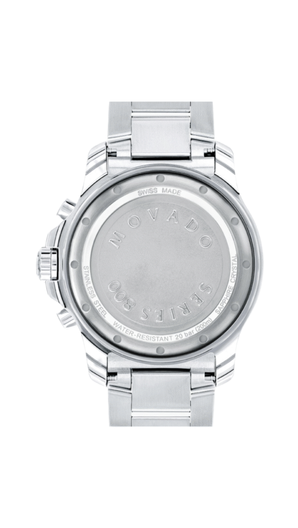 Movado Series 800 Black Face Stainless Steel - Image 4