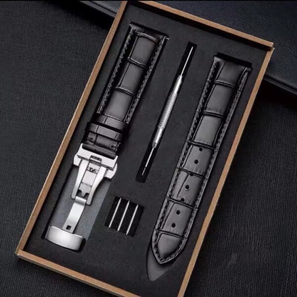 Premium Genuine Leather Watch Band – 20mm, 21mm, 22mm (Multiple Colors & Buckles) - Image 3