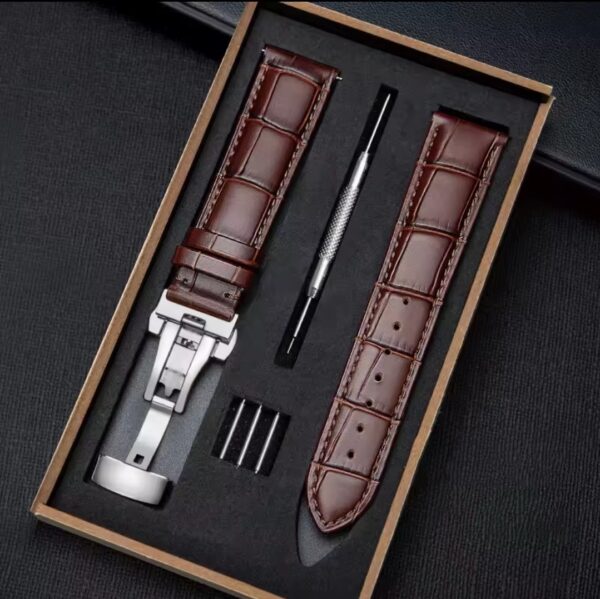 Premium Genuine Leather Watch Band – 20mm, 21mm, 22mm (Multiple Colors & Buckles) - Image 5