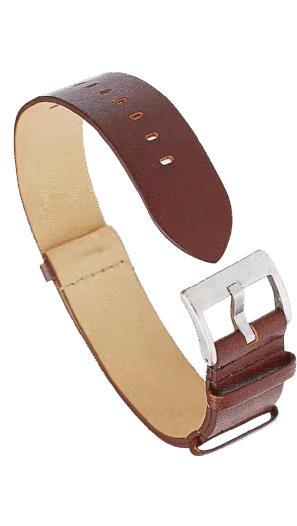 Khaki Field 20 mm brown leather watch band strap - Image 6