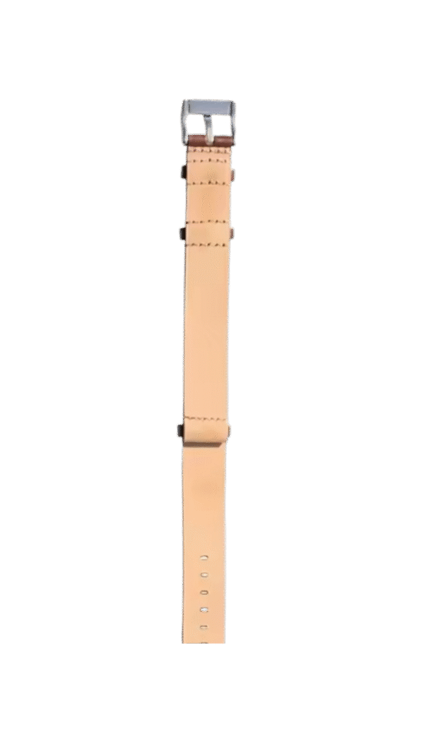 Khaki Field 20 mm brown leather watch band strap - Image 2
