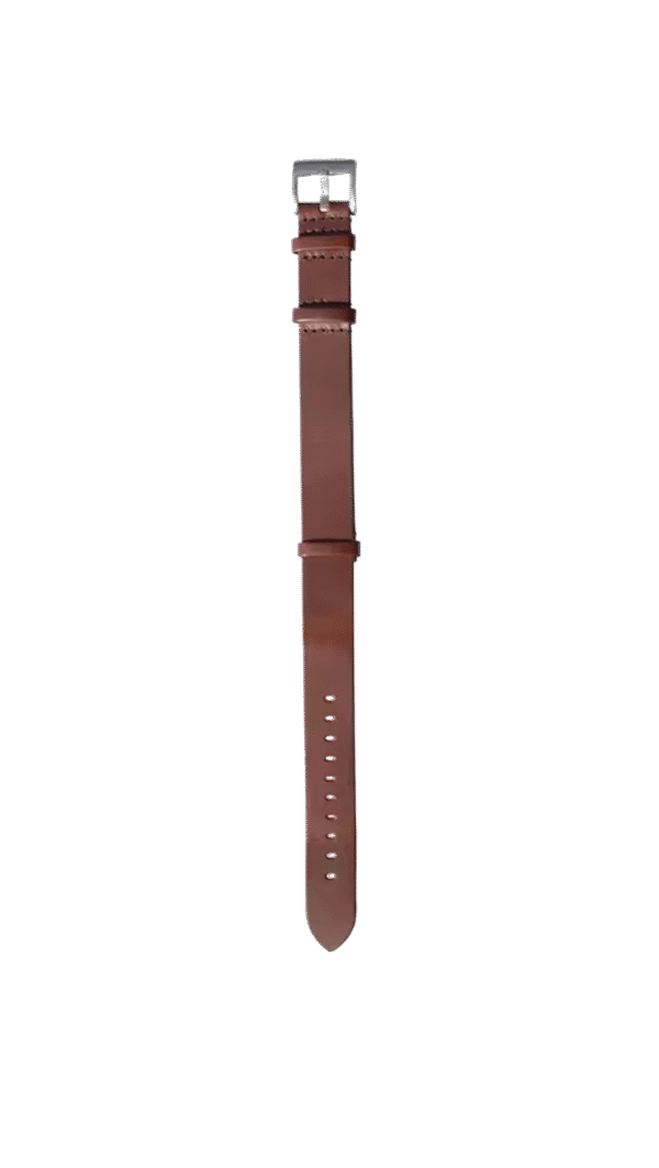 Khaki Field 20 mm brown leather watch band strap - Image 3