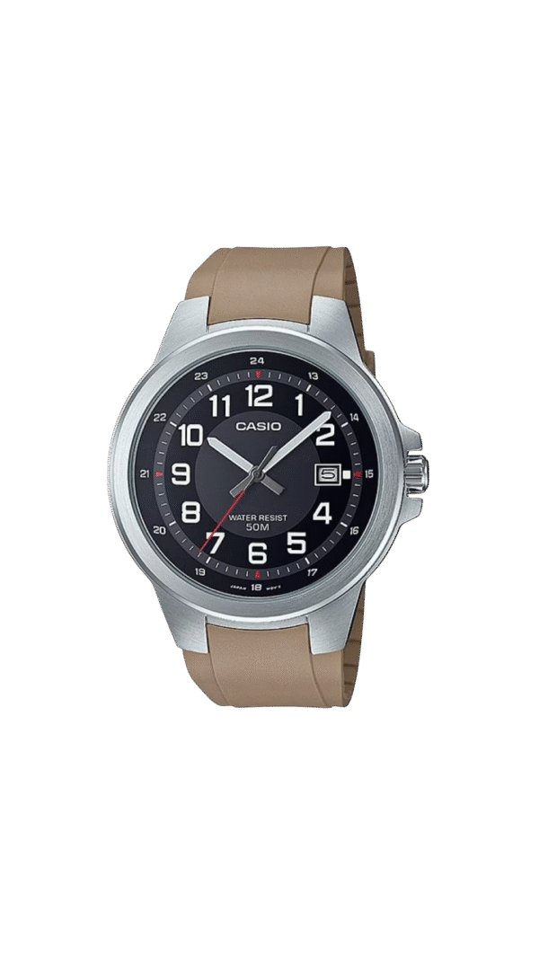 Casio MTPE190-1BV Stainless Steel & Resin Analog Watch