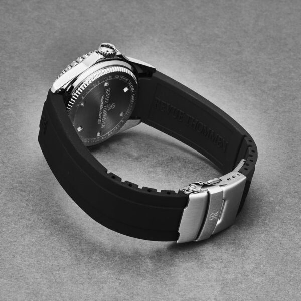 Revue Thommen Men’s Diver Automatic Green Dial Rubber Strap Watch – Model 17571.2331 - Image 3