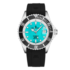 Revue Thommen Men’s Diver Automatic Green Dial Rubber Strap Watch – Model 17571.2331