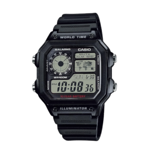 Casio AE1200WH-1A Digital World Time Men’s Watch