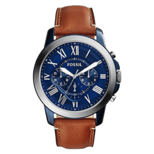 Fossil Grant Chronograph Light Brown Leather Watch - FS5151