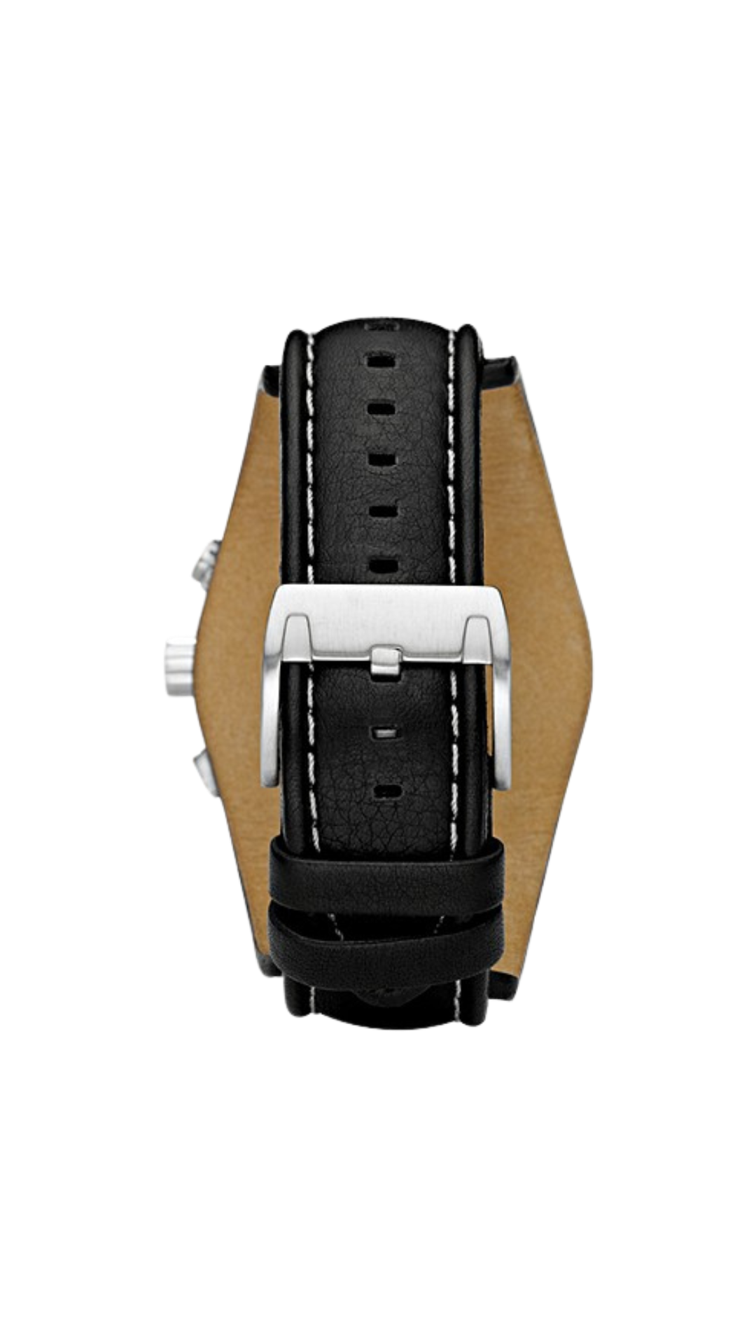 Fossil Coachman Chronograph Black Leather Watch - CH2564 - Image 2