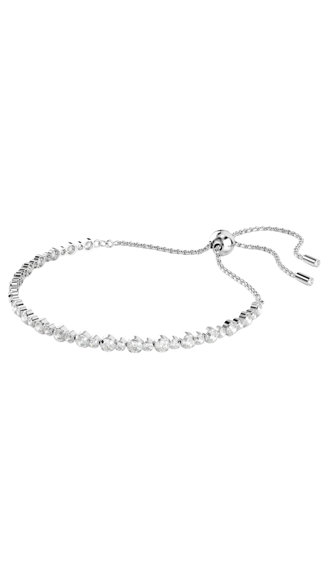 Swarovski Matrix Tennis bracelet
Mixed round cuts, White, Rhodium plated - Image 4