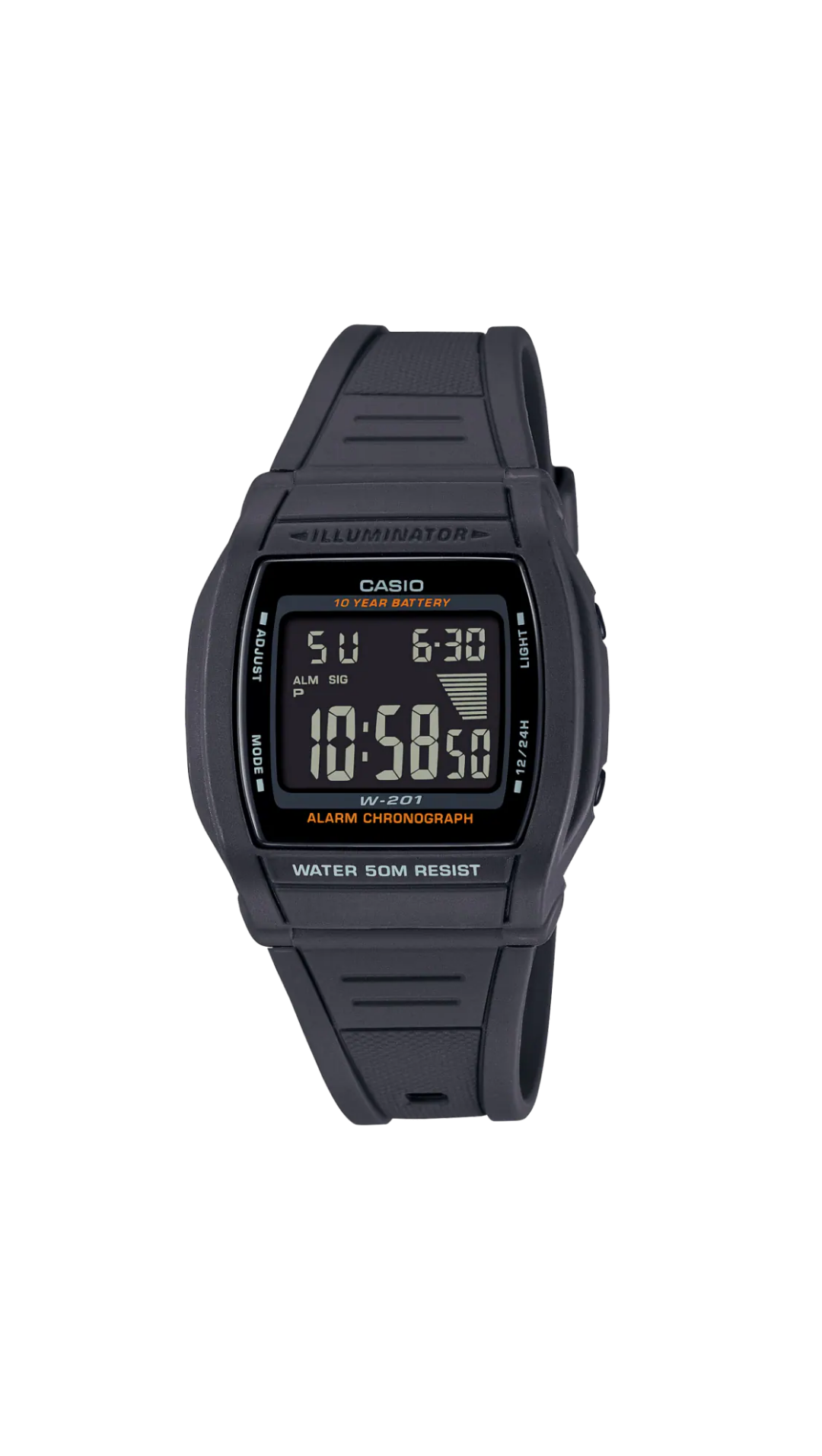 Casio W201-1BV Chronograph Digital Watch