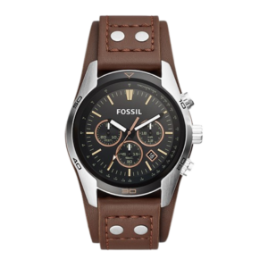 Fossil Coachman Chronograph Black Dial Brown Leather CH2891