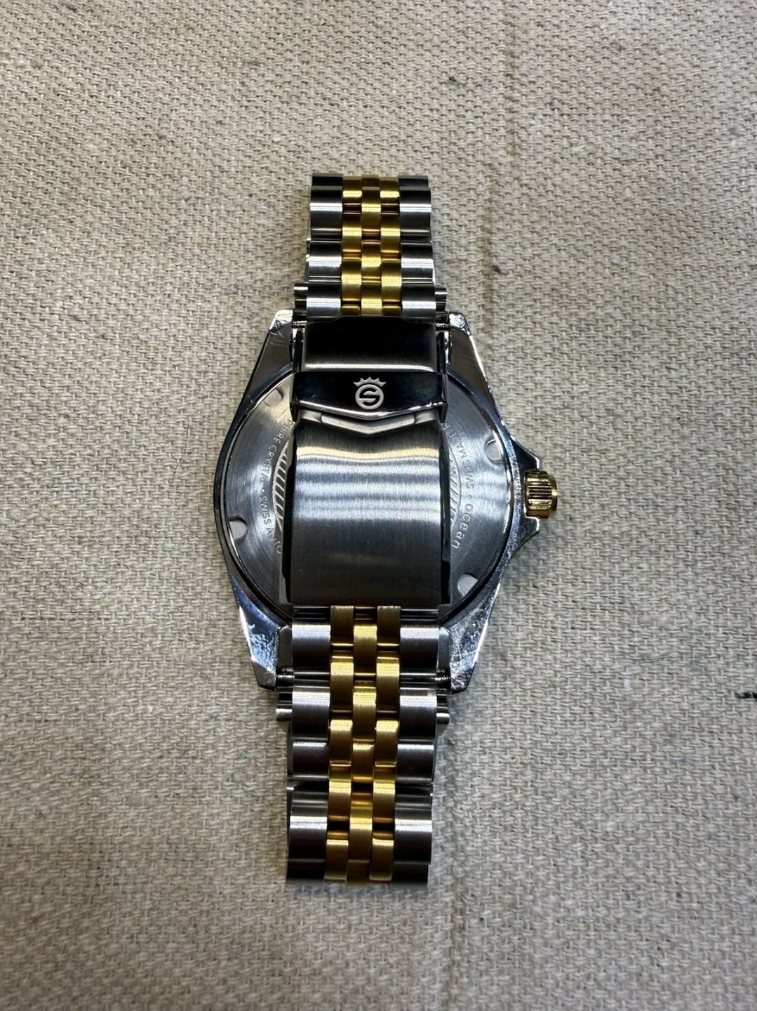 Steinhart Ocean 39 2 Tone Gold/Silver Automatic 300m Professional - 103-1086 - Image 9