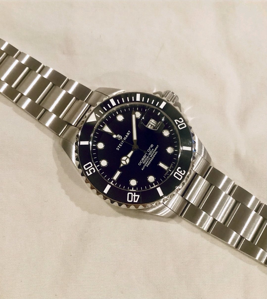 Steinhart Ocean One 39mm Black Ceramic Automatic Watch - Image 3