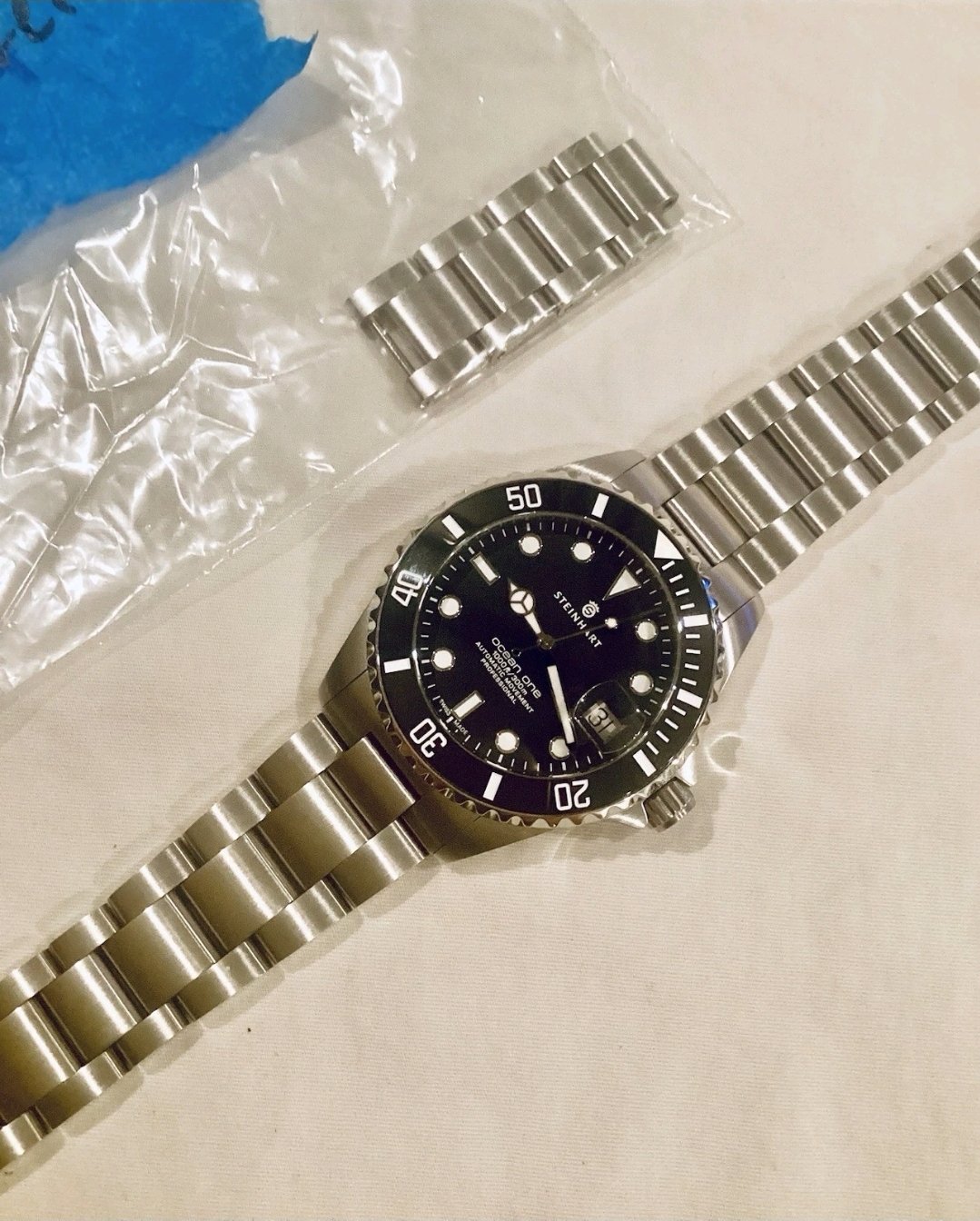 Steinhart Ocean One 39mm Black Ceramic Automatic Watch - Image 6