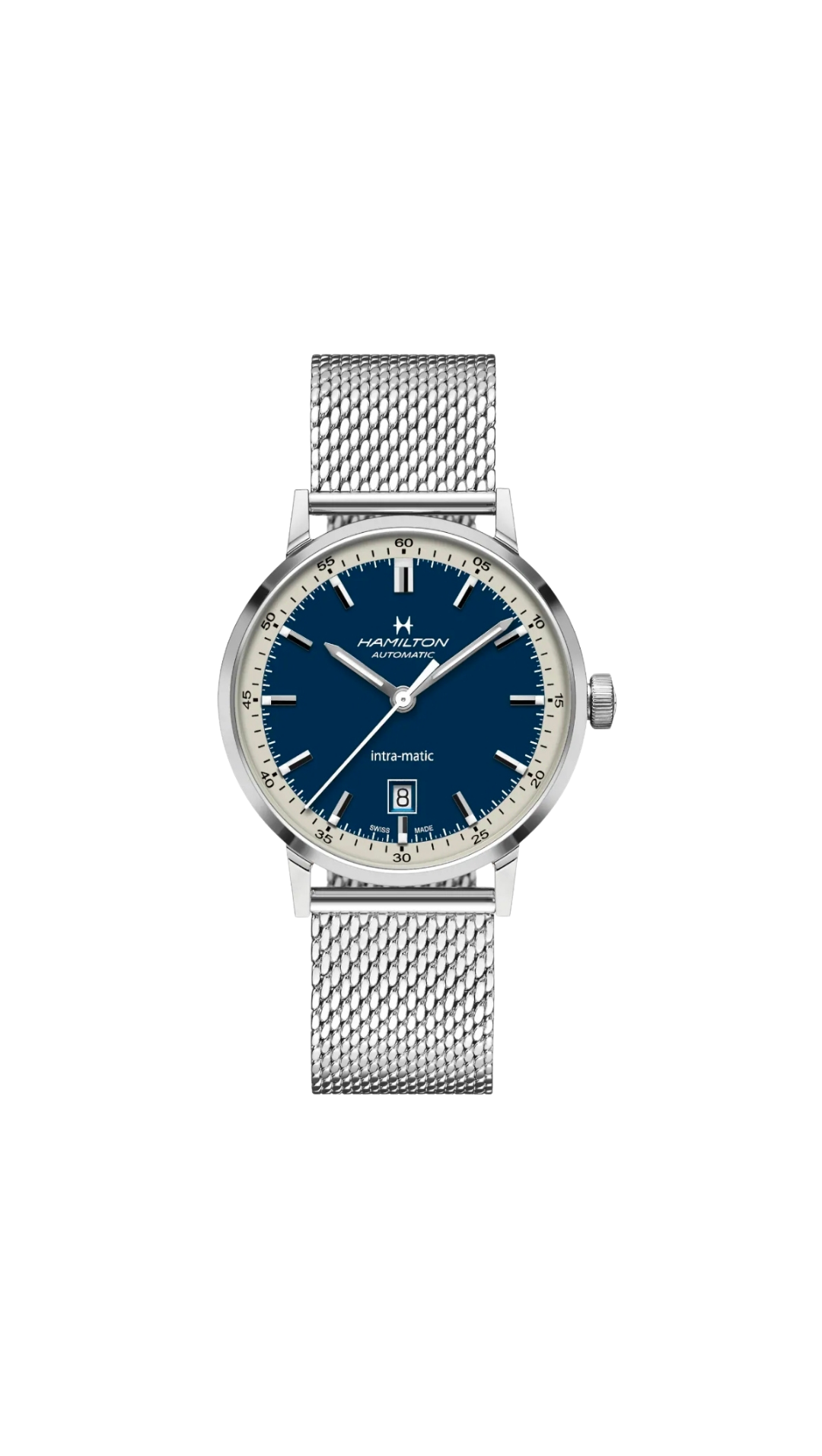 Hamilton American Classic Intra-Matic Auto Blue Dial Men’s Watch – H38425140