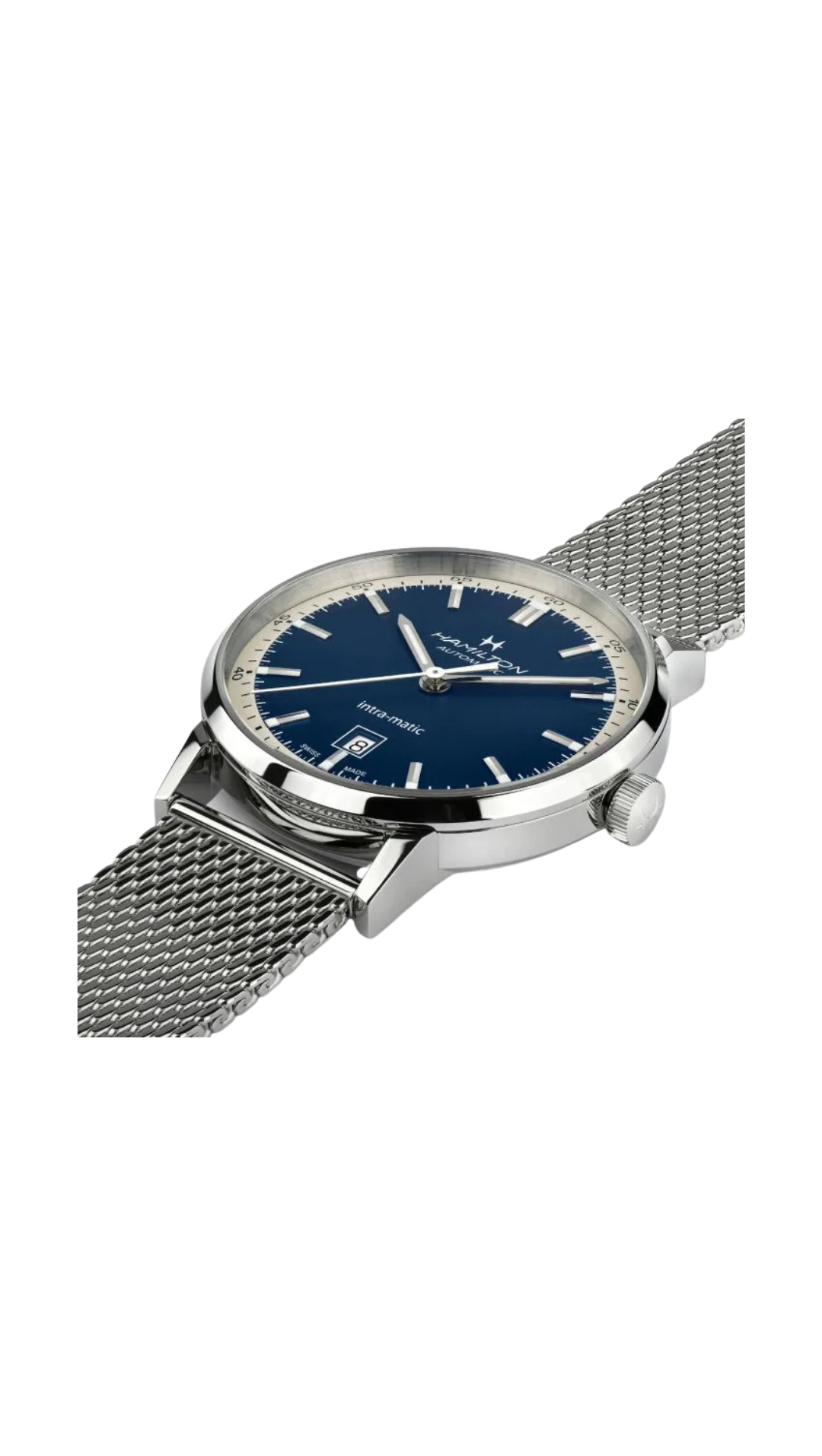Hamilton American Classic Intra-Matic Auto Blue Dial Men’s Watch – H38425140 - Image 3