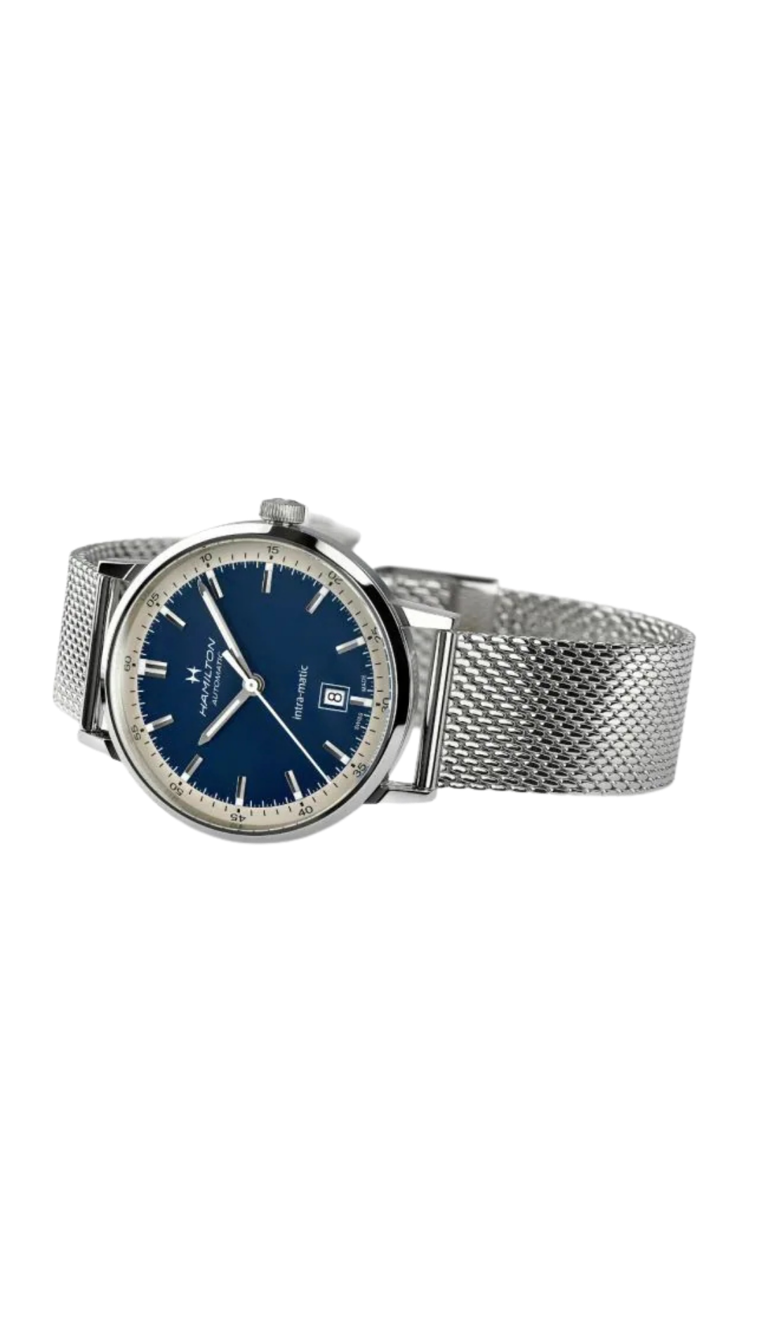 Hamilton American Classic Intra-Matic Auto Blue Dial Men’s Watch – H38425140 - Image 2