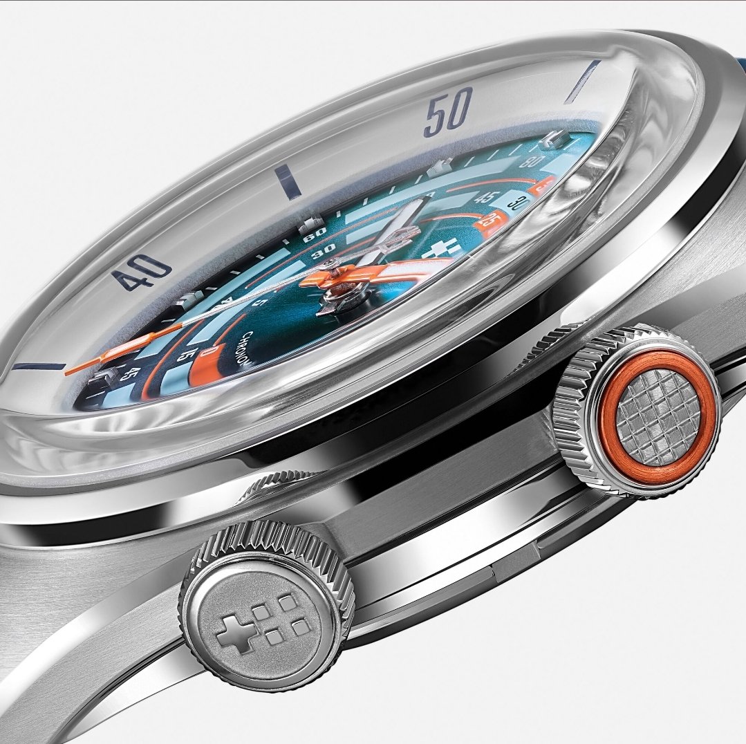 Christopher Ward C65 Super Compressor Elite Blue/Orange Automatic - Image 4