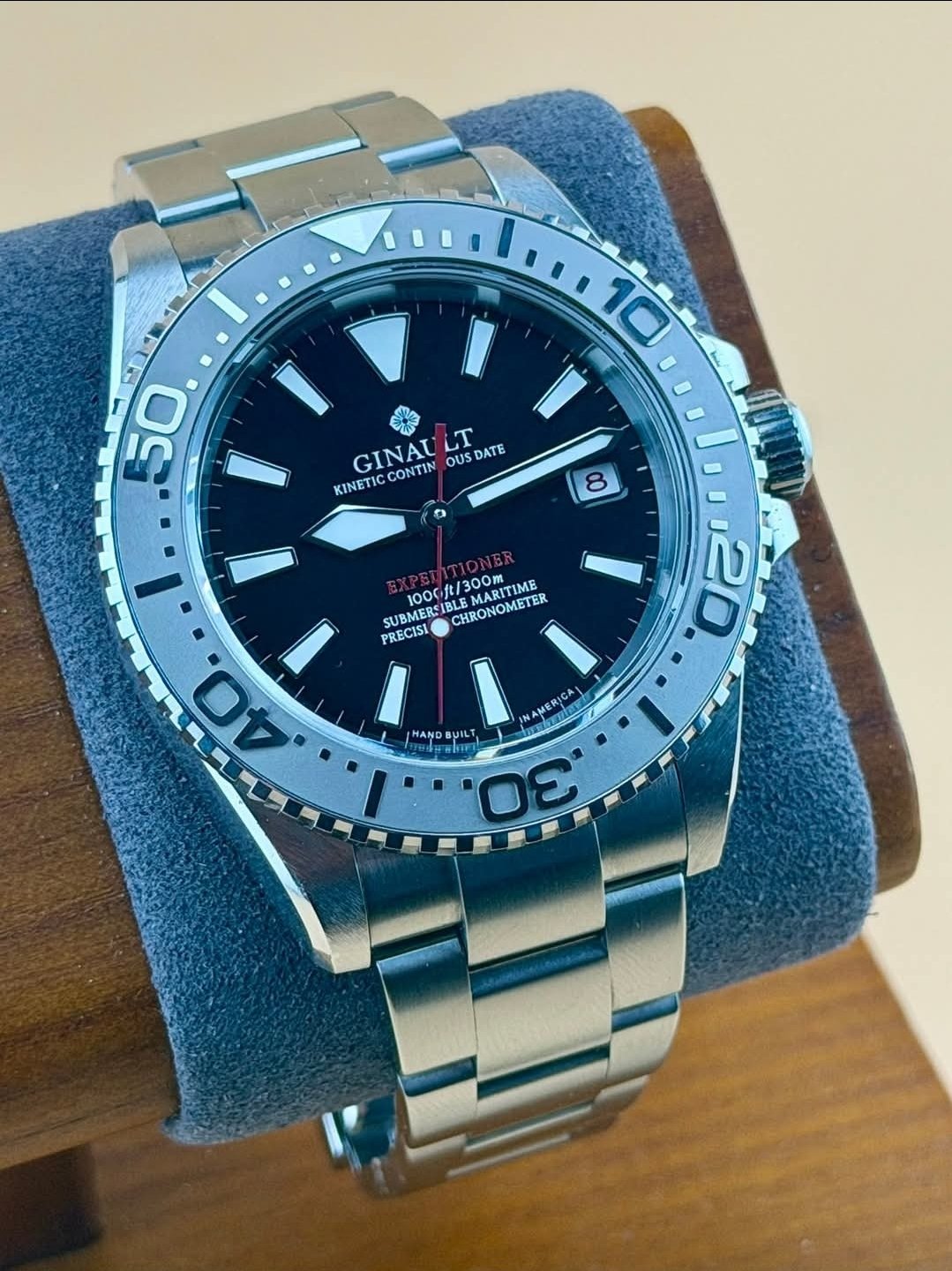 Ginault Expeditioner Mysterious Black Diver Watch - Image 4