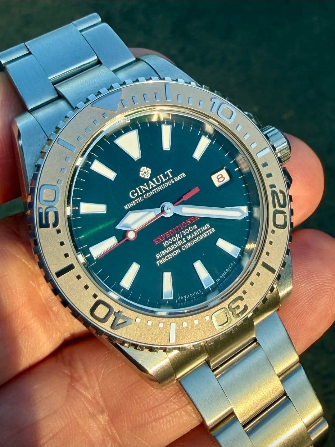 Ginault Expeditioner Mysterious Black Diver Watch - Image 3
