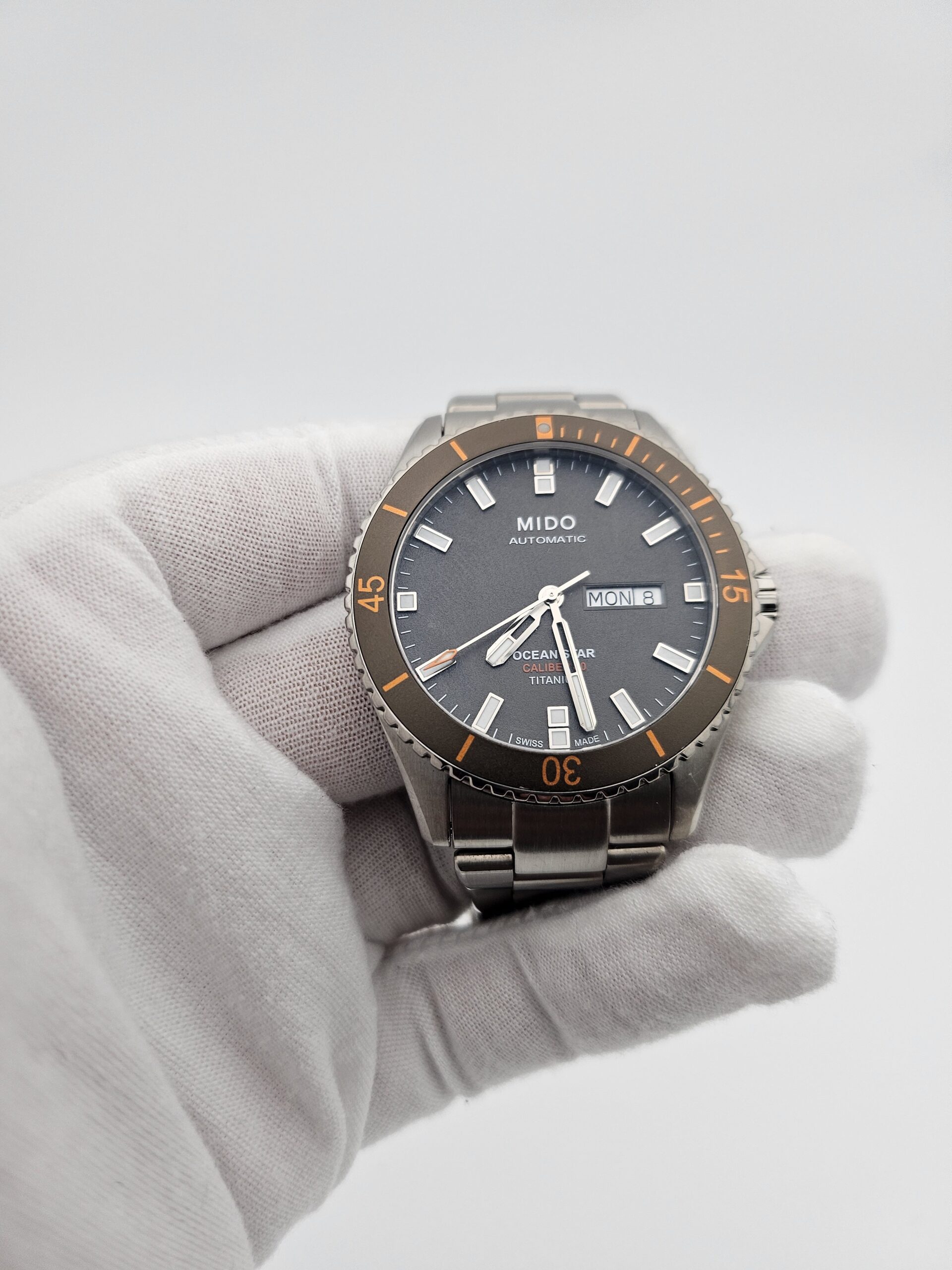 Mido Ocean Star 200 Grey Dial Titanium Men's Watch M026.430.44.061.00 - Image 9