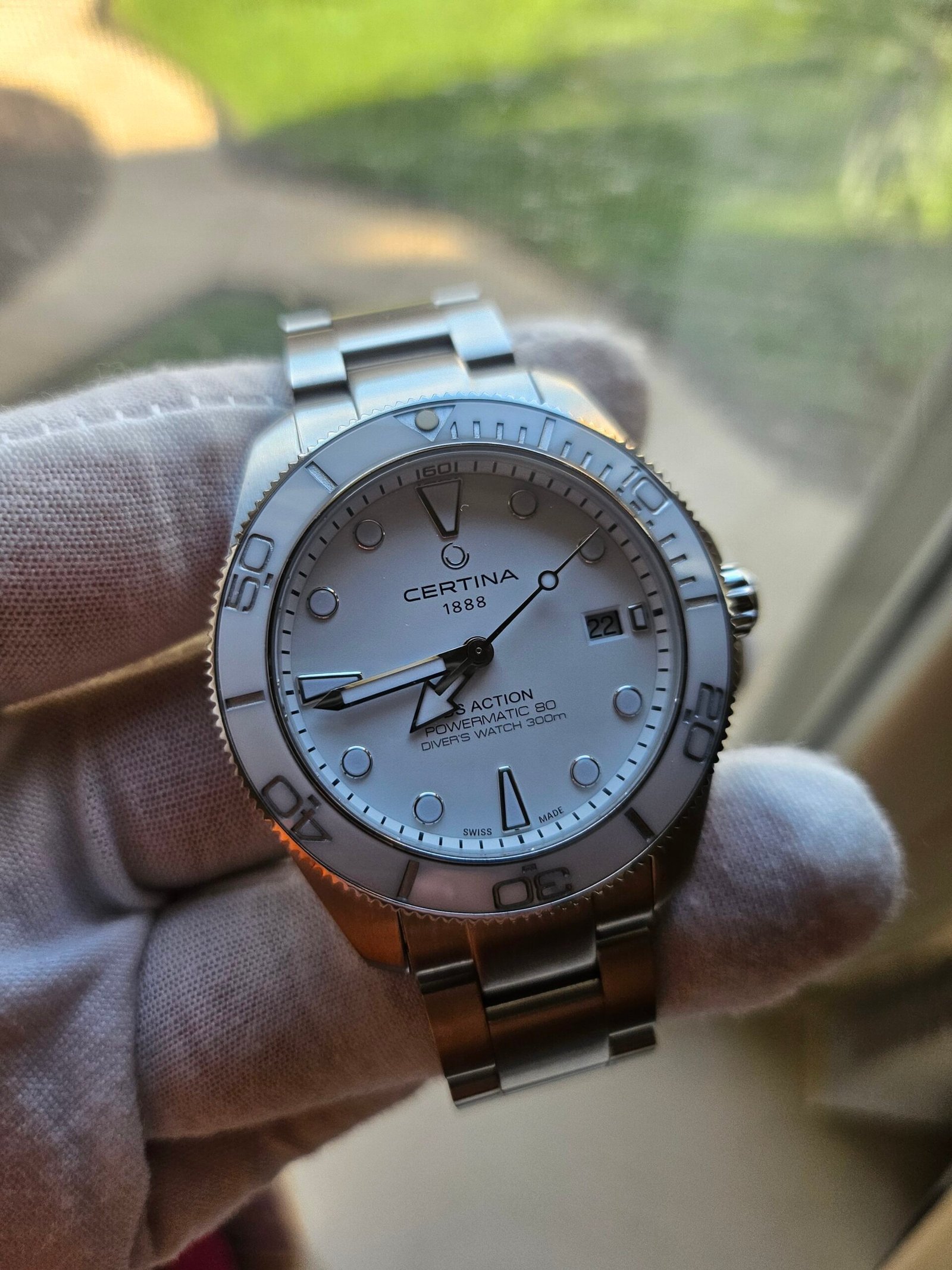 Certina DS Action Diver 40.5mm Powermatic 80 White (Ref. C048.407.11.011.00) - Image 3