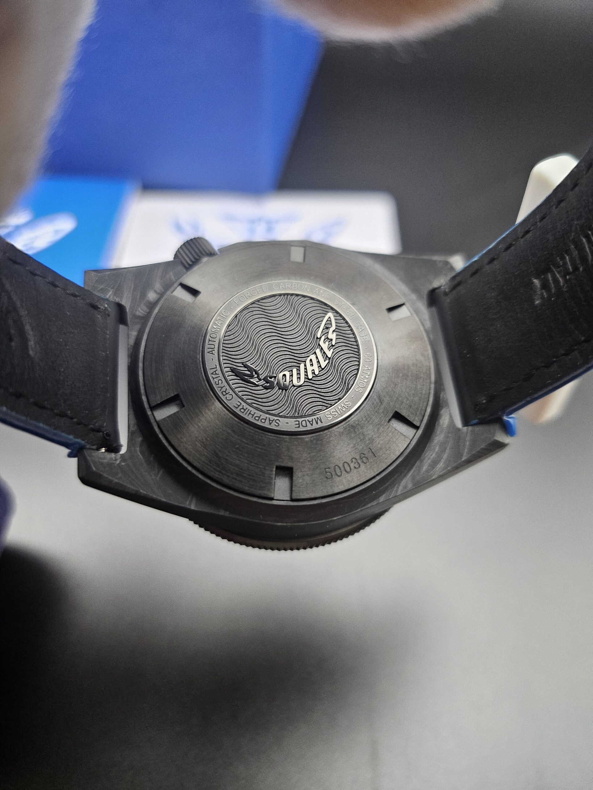 Squale T-183 Forged Carbon Blue Automatic Dive Watch (Ref. T183AFCBL.RLBL) - Image 5