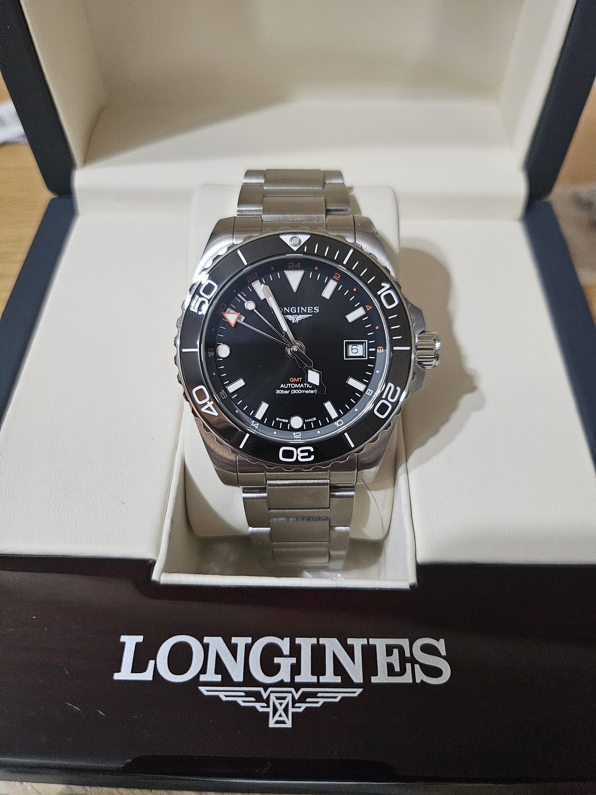 Longines HydroConquest GMT 41mm Black (Ref. L3.790.4.56.6) - Image 3