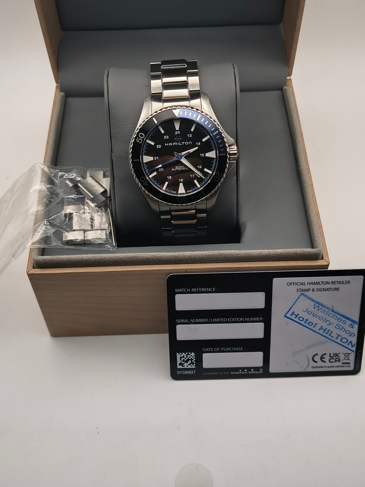 Hamilton Khaki Navy Scuba Automatic Black Dial Men's Watch H82315131 - Image 7