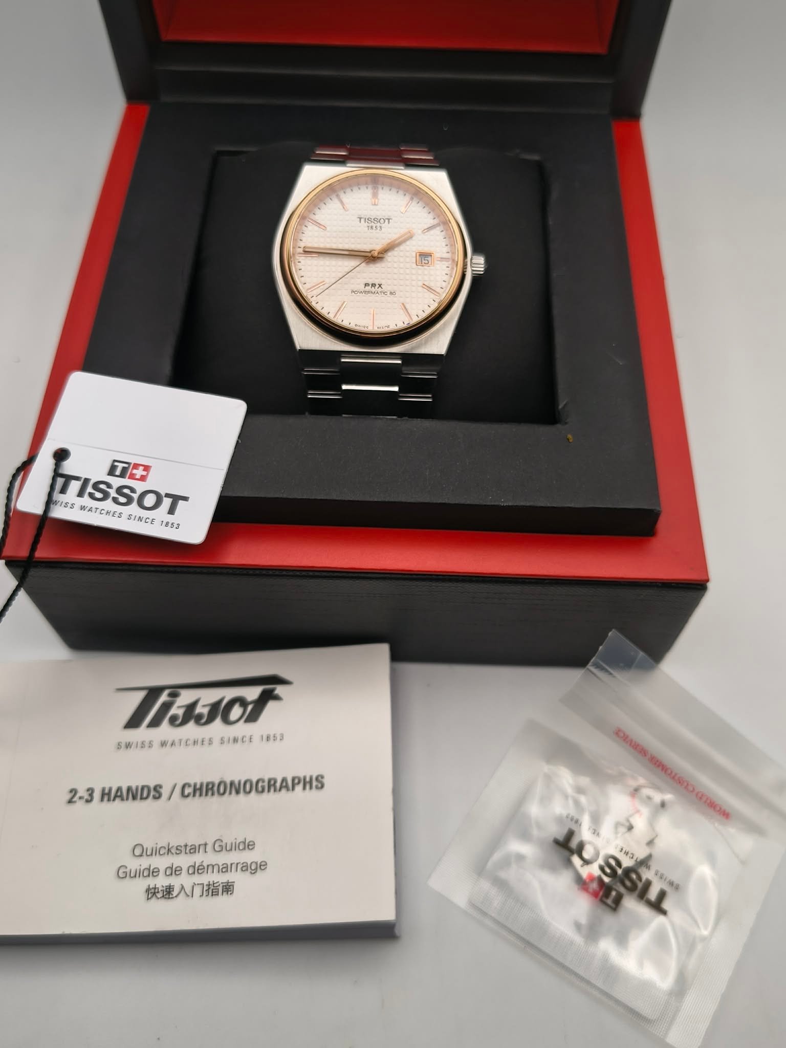 Tissot PRX Powermatic 80 40mm Silver & Rose Gold (Ref. T137.407.21.031.00) - Image 4