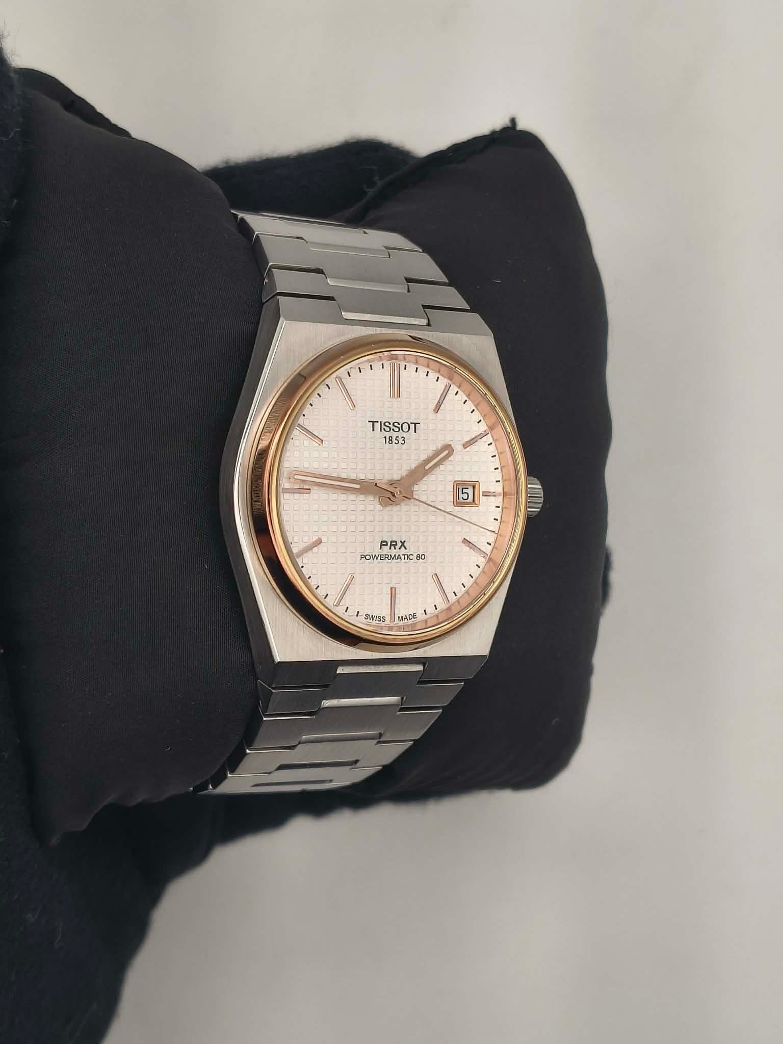 Tissot PRX Powermatic 80 40mm Silver & Rose Gold (Ref. T137.407.21.031.00) - Image 8