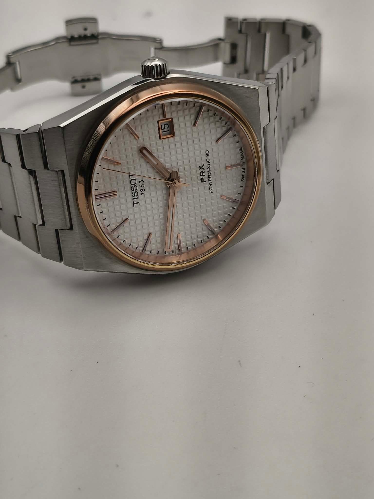 Tissot PRX Powermatic 80 40mm Silver & Rose Gold (Ref. T137.407.21.031.00) - Image 5