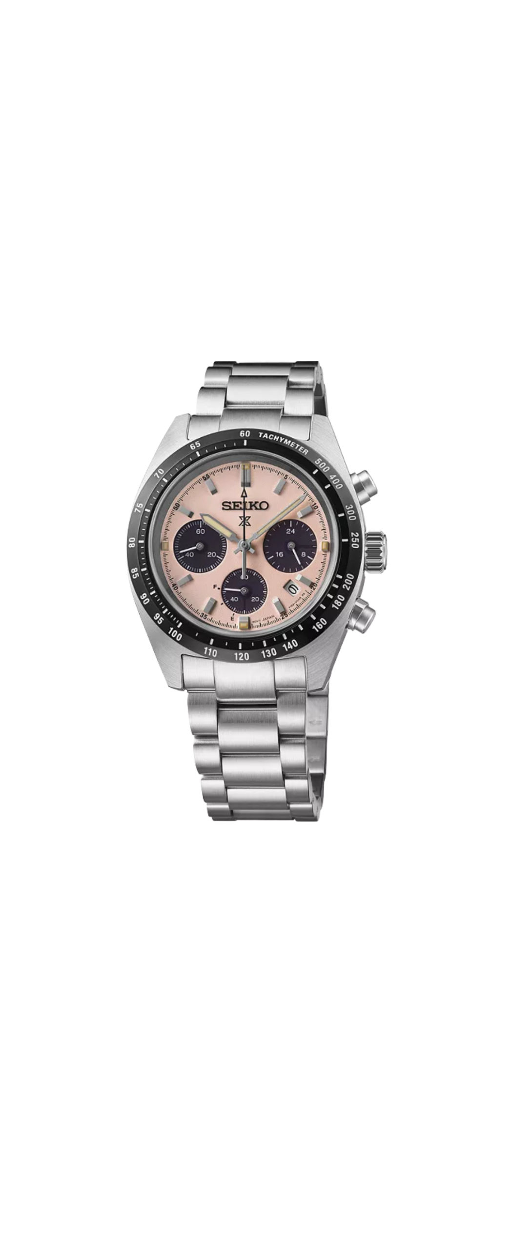 Seiko Prospex Speedtimer Solar Chronograph Pink Dial (Ref. SSC963)