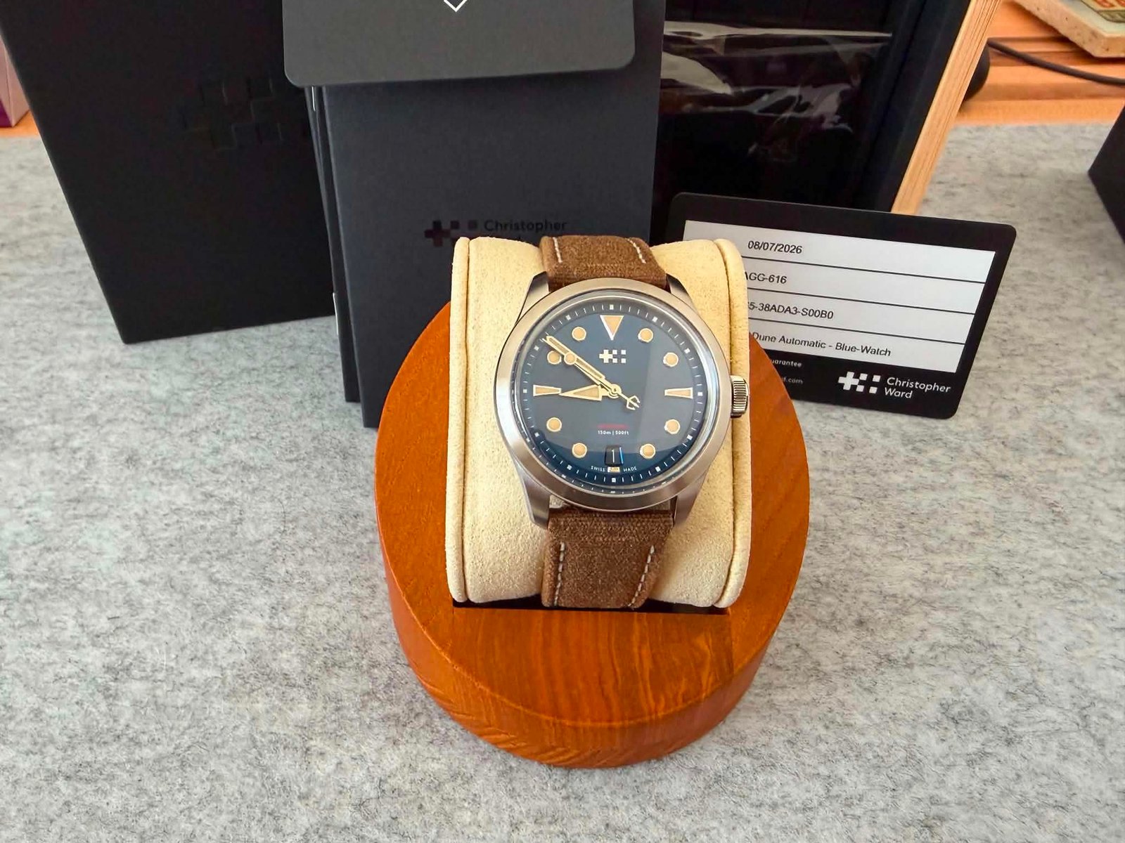 Christopher Ward C65 Dune Automatic 38mm Marine Blue (Ref. C65-38ADA3-S00B0-VC) - Image 4