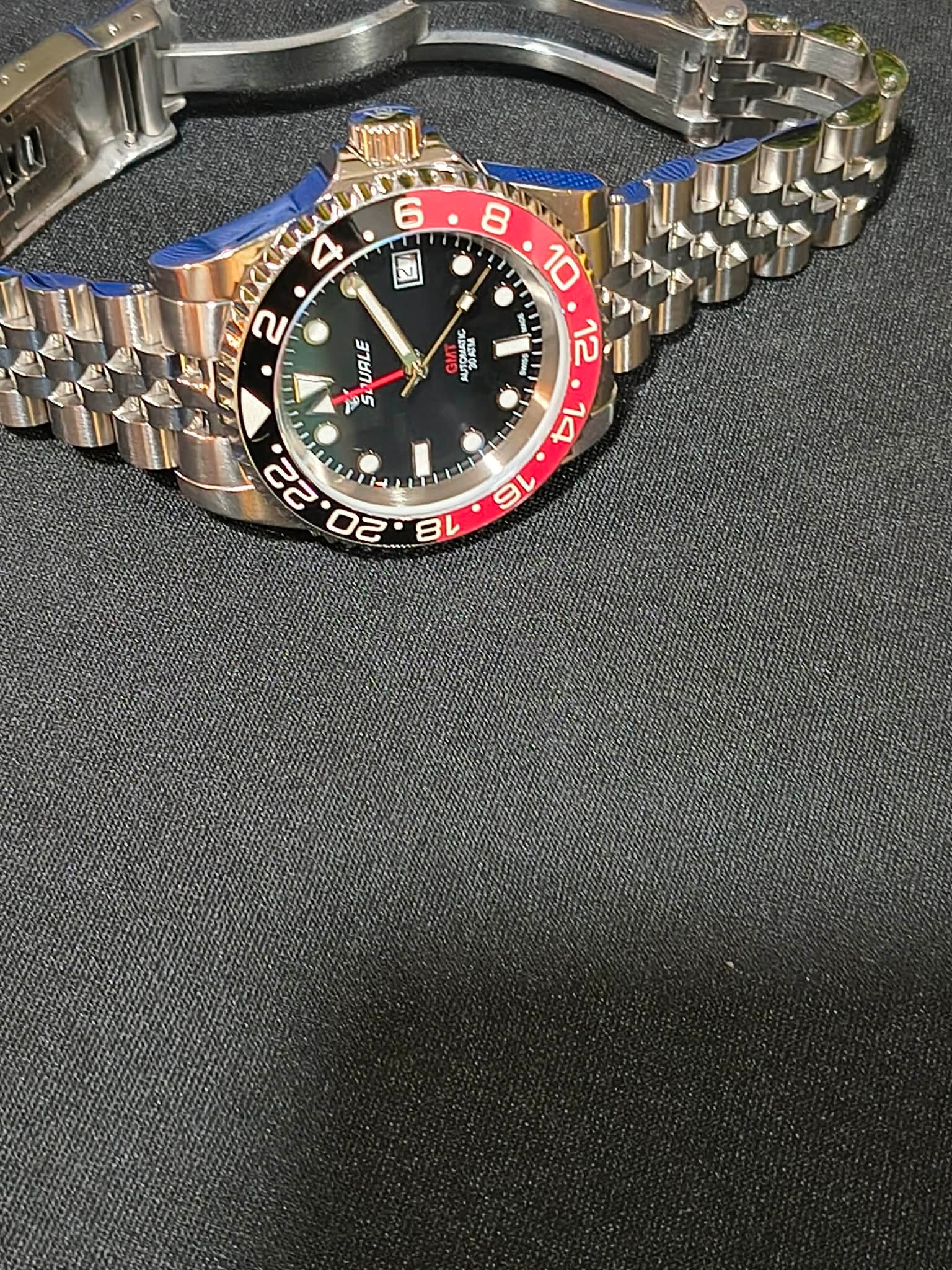 Squale 1545 30 Atmos Black/Red “Coke” GMT Ceramica Automatic - Image 4