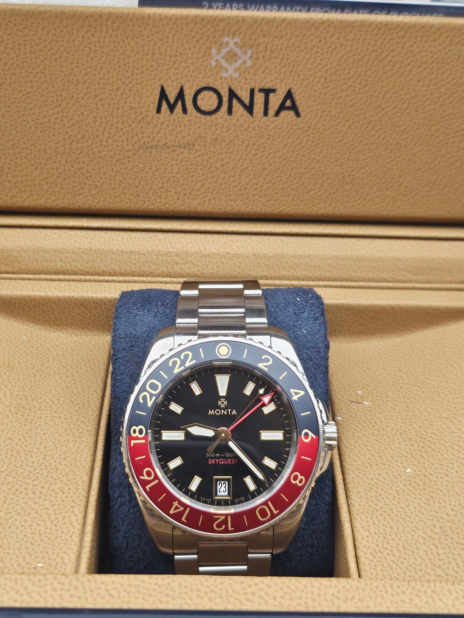 MONTA Skyquest Gilt Dial Bi-Color GMT 40.7mm - Image 2