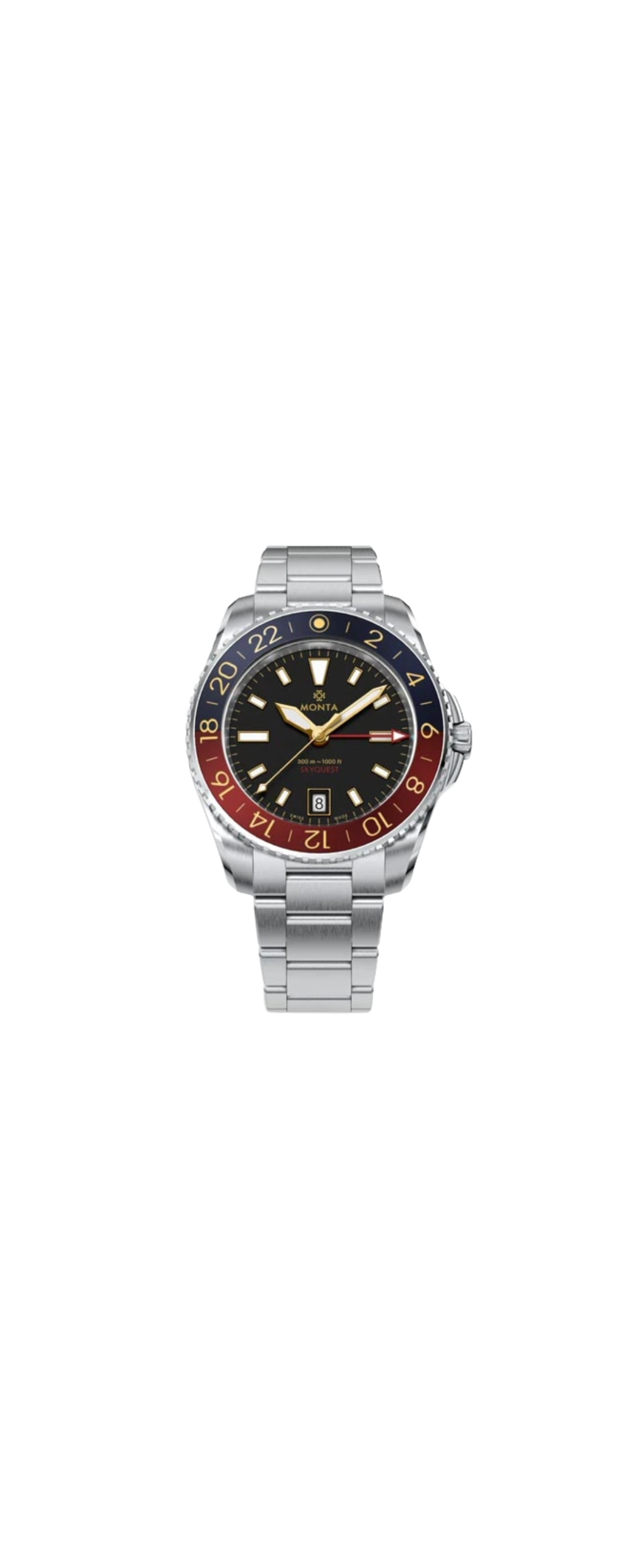 MONTA Skyquest Gilt Dial Bi-Color GMT 40.7mm