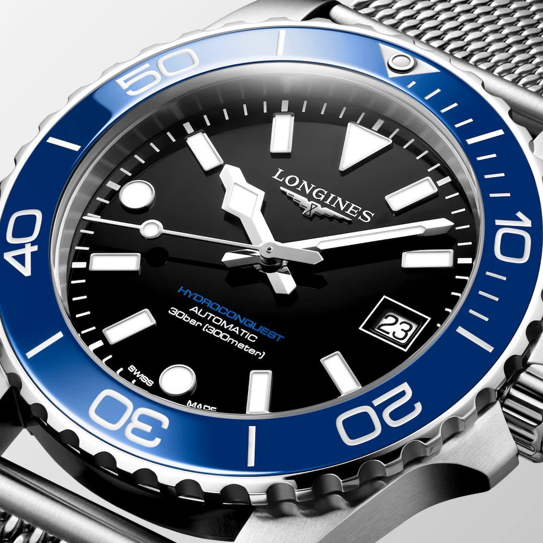 Longines HydroConquest 39mm Automatic Black Dial (Ref. L3.779.4.90.6) - Image 3